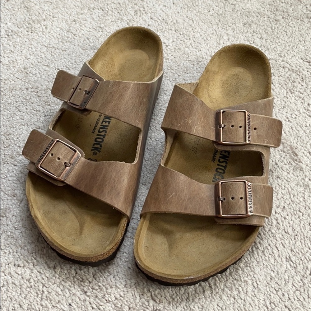 Birkenstock Arizona Tobacco Brown Leather